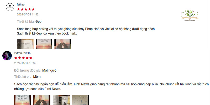 Phản hồi tích cực của nhiều độc giả về cuốn sách